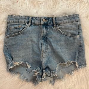 zara short jean shorts